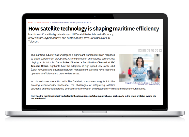 Digitalisation & LEO technology transform maritime operations