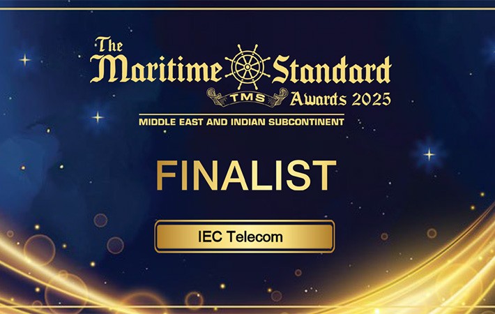 IEC Telecom Shortlisted for Technology Innovation Award at The Maritime Standard Awards 2025